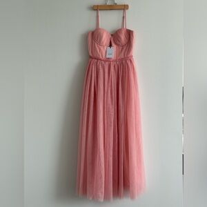 Elegant Pink Midi Dress